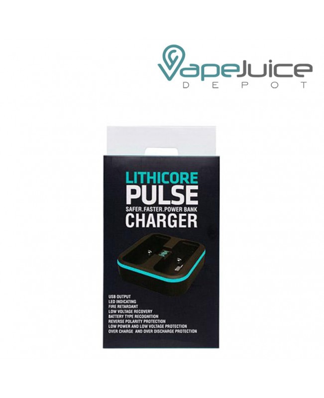 LITHICORE Pulse 2-Bay Battery Charger