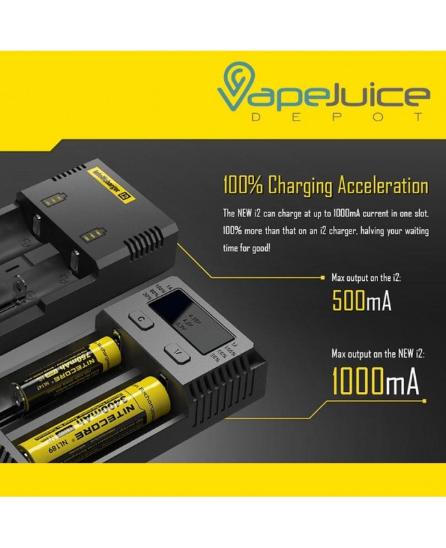 NITECORE Intellicharger NEW i2 Battery Charger
