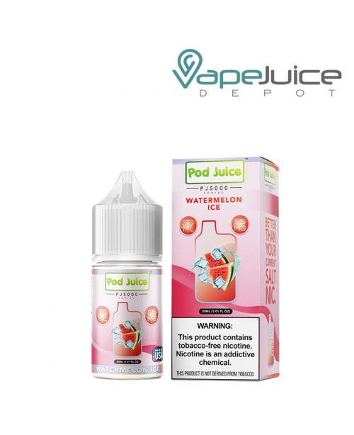 Watermelon Ice Pod Juice PJ5000 TFN Salt 30ml