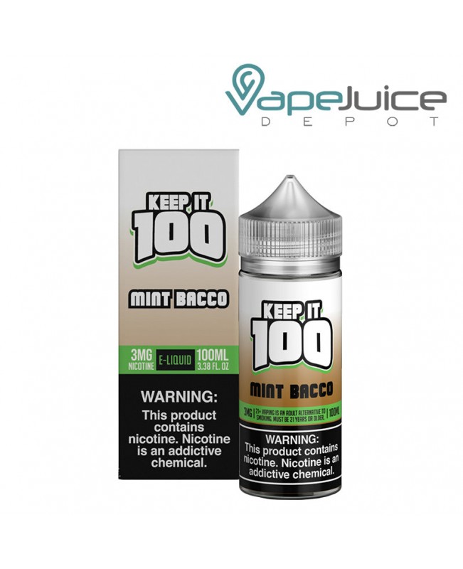 Mint Bacco Keep it 100 TFN eLiquid 100ml Mint Bacco Keep it 100 TFN eLiquid 100ml