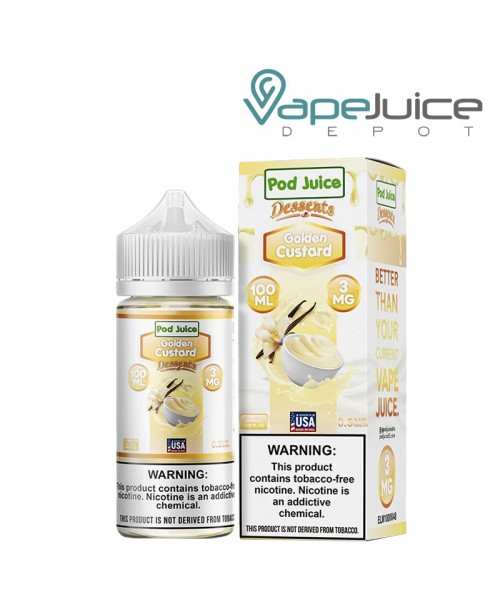 Golden Custard Pod Juice TFN 100ml