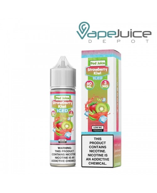 Strawberry Kiwi Iced Pod Juice eLiquid 60ml