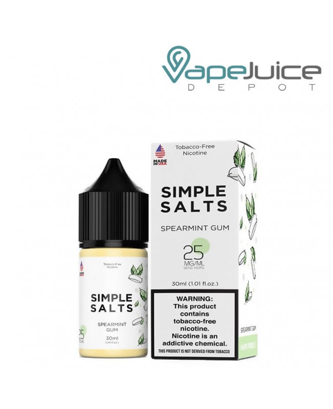 Spearmint Gum Simple Salts TFN 30ml