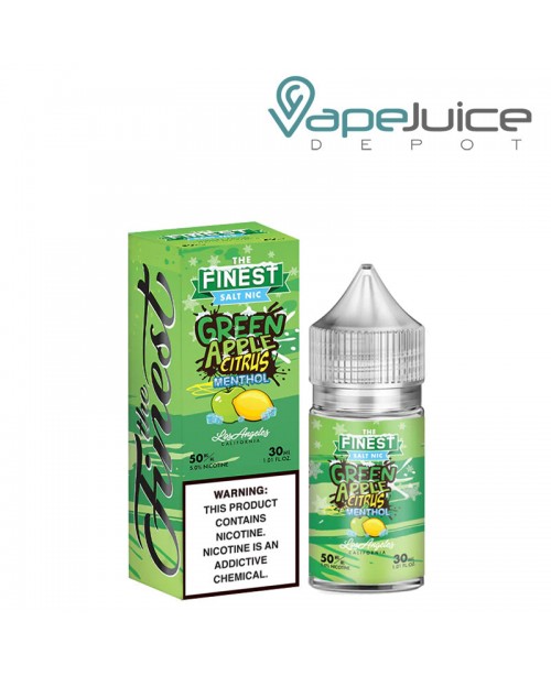 Green Apple Citrus Menthol Finest SaltNic Series 3...