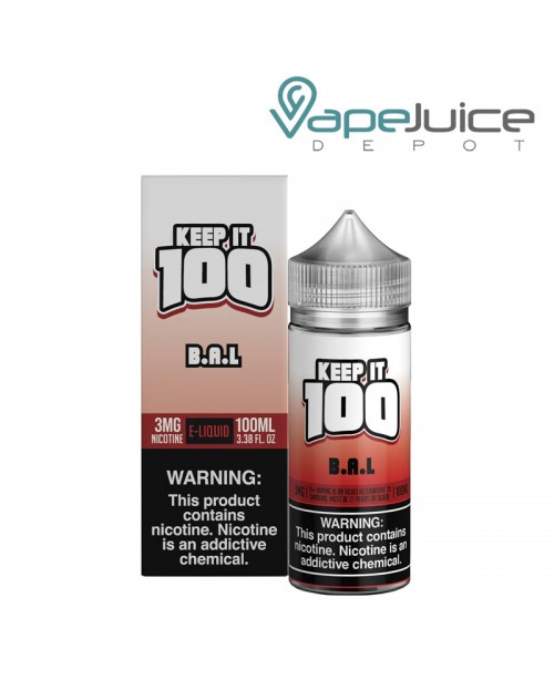 B.A.L. Keep it 100 TFN eLiquid B.A.L. Keep it 100 TFN eLiquid
